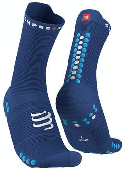 Compressport Pro Racing Socks v4.0 Run High sodalite/fluo blue