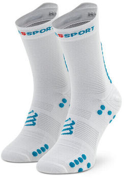 Compressport Pro Racing Socks v4.0 Run High white/fjord blue