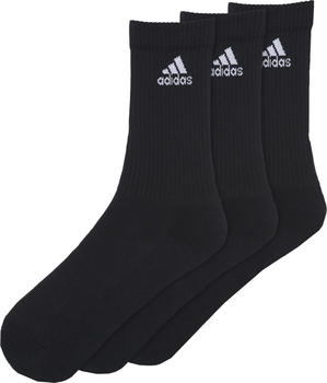 Adidas 3-Streifen Performance Crew Socken 3er Pack schwarz (AA2295)