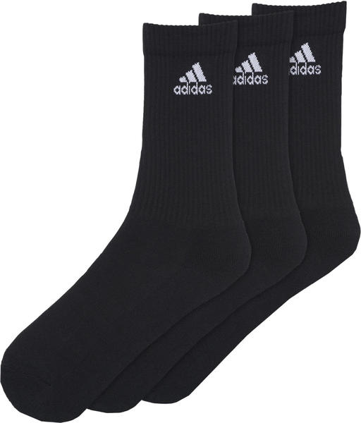 Adidas 3-Streifen Performance Crew Socken 3er Pack schwarz (AA2295)