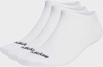 Adidas Thin Linear Low-Cut Socks 3 Pairs (HT3447) white