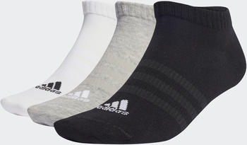 Adidas Thin and Light Sportswear Low-Cut Socks 3 Pairs (IC1337) medium grey heather/white/black