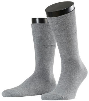 Esprit Socks Basic Easy 2-Pack light greymel. (17874)