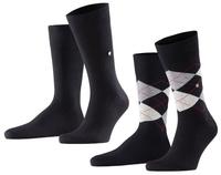 Burlington Socken "Everyday Argyle Mix" 2 Paar, atmungsaktiv, Einheitsgr&ouml;&szlig;e 40-46,