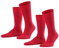 Falke 14610, Falke Herren Socken Happy - 2er Pack 39-42 Scarlet (8228)