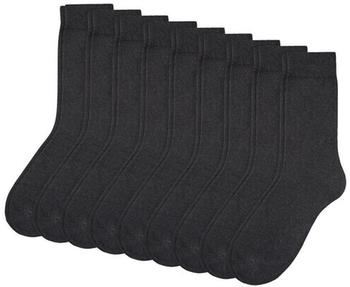 Camano Online Unisex Basic cotton Socks 9p (000009106) anthracite melange