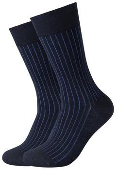 Camano Men Fashion ca-soft Socks 2p (000004429) navy