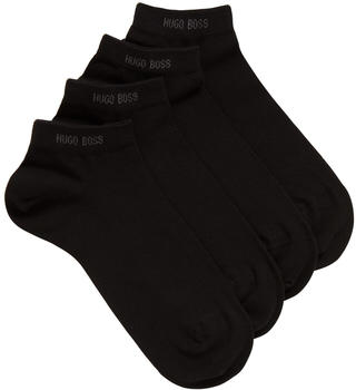 Hugo Boss Zweier-Pack Sneakers-Socken aus elastischem Baumwoll-Mix (50388443) schwarz