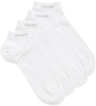 Hugo Boss Zweier-Pack Sneakers-Socken aus elastischem Baumwoll-Mix (50388443) weiß