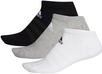 Adidas Cushioned Low-Cut Socks 3 Pairs medium grey heather/white/black