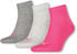 middle grey melange/pink
