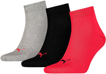 Puma Quarter-Socken 3er-Pack (271080001) black/red