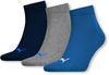 Puma Quarter-Socken 3er-Pack (271080001) blue/grey melange