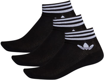 Adidas Originals Trefoil Ankle Socks 3 Pairs black/white (EE1151)