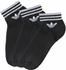 Adidas Originals Trefoil Ankle Socks 3 Pairs black/white (EE1151)