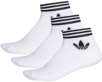 Adidas Originals Trefoil Ankle Socks 3 Pairs white/black (EE1152)