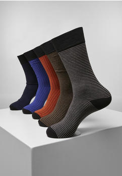 Urban Classics Stripes And Dots Socks 5-pack (TB3744-01667-0080) multicolor