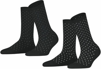 Esprit Socken Fine Dot 2-pack (17534) black
