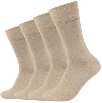 Camano ca-soft Socken 4er-Pack (3642000) sand melange