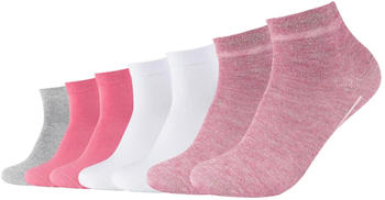 Camano ca-soft Kurzsocken 7er-Pack (000009101) pink melange 0013