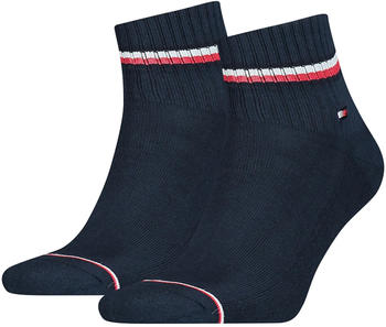 Tommy Hilfiger 2p Iconic Quarter Socks dark navy