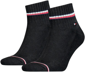 Tommy Hilfiger 2p Iconic Quarter Socks black