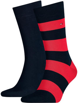 Tommy Hilfiger 2-Pack Rugby Socks (342021001) red