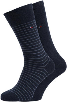 Tommy Hilfiger 2-Pack Small Stripes Socks (100001496-356) blue