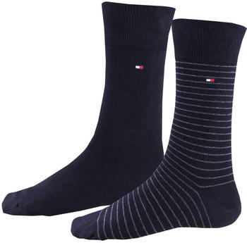 Tommy Hilfiger 2-Pack Small Stripes Socks (100001496-200) black