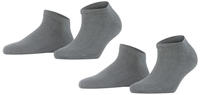 FALKE 46418_339001, FALKE Happy 2-Pack Damen Sneakersocken 35-38 Grau