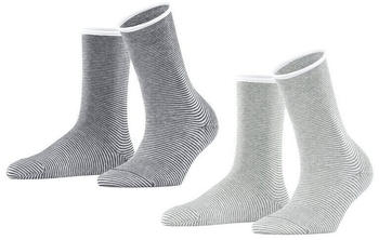 Esprit Allover Stripe 2-Pack Damen Socken (17536-0010) sortiment