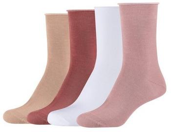 S.Oliver Online Women silky touch sustainable Socks 4p (S20135002-4257) mellow rose
