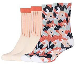 S.Oliver Online Women essentials organic flower Socks 4p (S20675000-2028) pink sand
