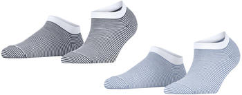 Esprit Allover Stripe 2-Pack Damen Sneakersocken (17520-0020) sortiment