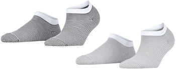 Esprit Allover Stripe 2-Pack Damen Sneakersocken (17520-0010) sortiment