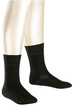 Esprit Socks Foot Logo 2-Pack black (19041)