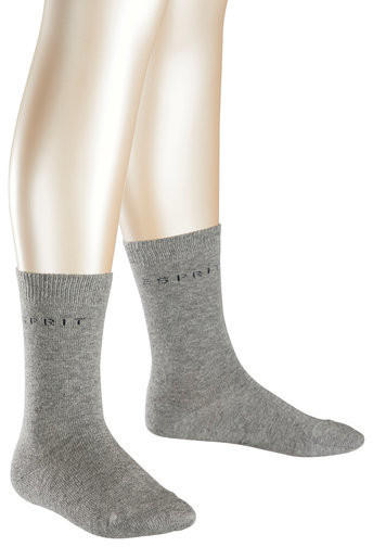 Esprit Socks Foot Logo 2-Pack light greymel. (19041)
