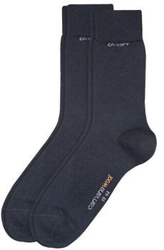 Camano Unisex Basic ca-soft tex wool Socks 2p (000003242) navy
