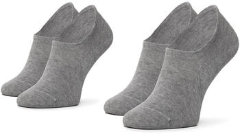 Tommy Hilfiger No Show Socks 2 Pairs (382024001) middle grey melange