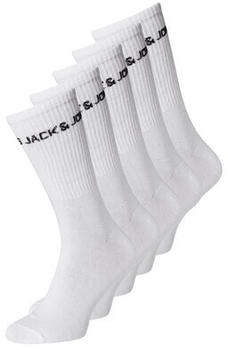 Jack & Jones Jacbasic Logo Tennis Sock 5 Pack Noos (12179475) white