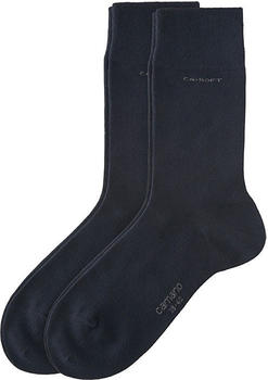 Camano Herren Socken im 2er-Pack mit Softbund dunkelblau (3642)