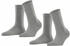 Esprit Socken Basic Pure 2-pack (19583) light greymel.