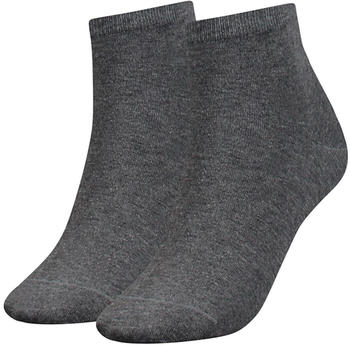 Tommy Hilfiger 2-Pack Casual Short Socks middle grey melange (373001001-758)