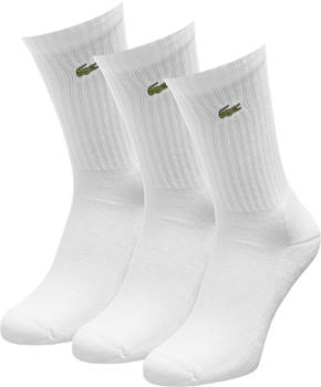Lacoste SPORT High-Cut Socks 3-Pack (RA4182) white