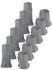 Falke Happy 6-Pack Herren-Sneakersocken (12516) light grey melange