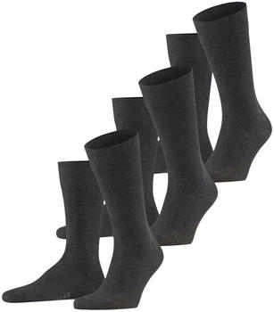 Falke Family 3-Pack Herren-Socken (13097) anthracite melange