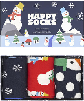 Happy Socks 3-Pack Snowman Socks Gift Set (P000332)