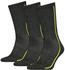 Head Performance Crew Socken 3er-Pack (791011001-009) dunkelgrau/lime