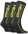 Head Performance Crew Socken 3er-Pack (791011001-009) dunkelgrau/lime