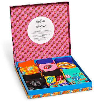 Happy Socks Rolling Stones 6-Pack Gift Box (XRLS10-3300)